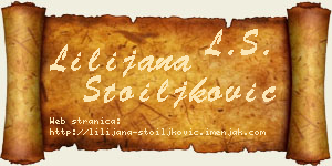 Lilijana Stoiljković vizit kartica